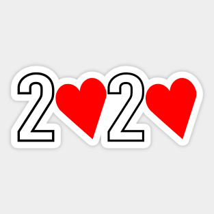 2020 - love 2020 Sticker